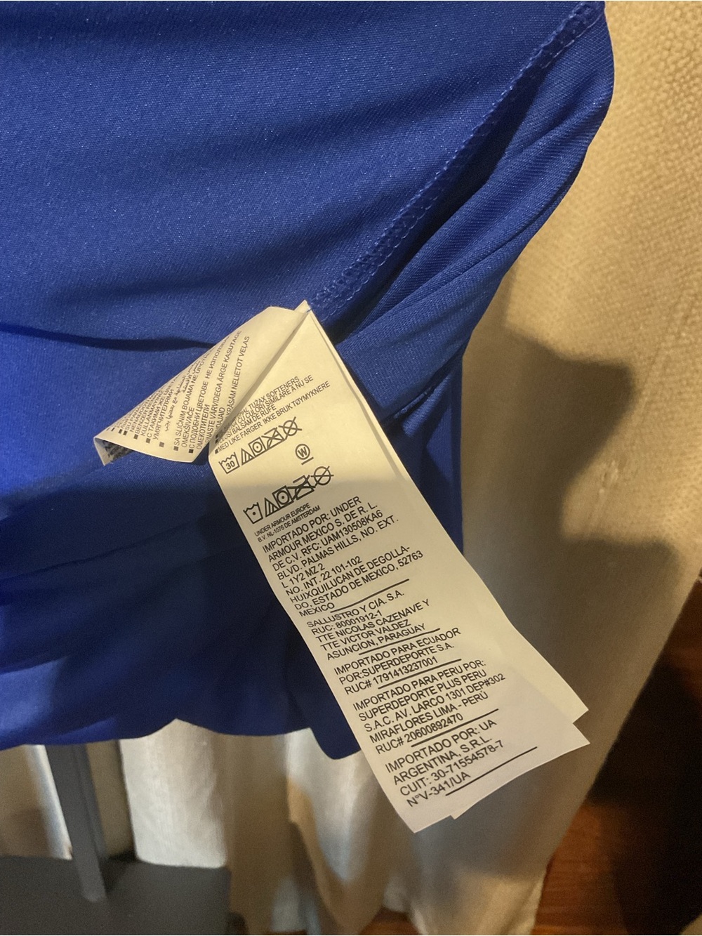 Under Armour Royal Blue Men's Short Sleeve Performance Tee - Picture 6 of 9
